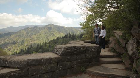 Lookout in Great Smoky Mountains National Park
