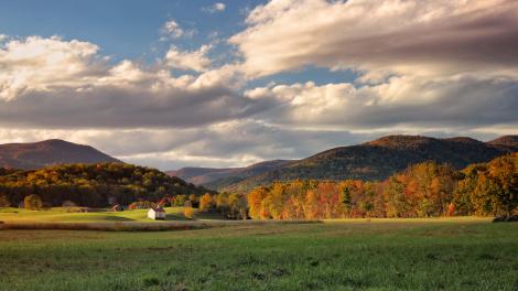 Forests along Blue Ridge peaks and valleys explode with color 