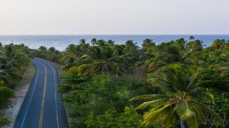 A scenic road near Isabela, Puerto Rico