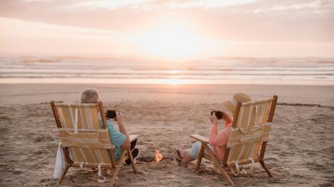 Magnifique lever de soleil à Padre Island National Seashore