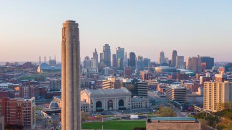 캔자스시티의 시내의 전경