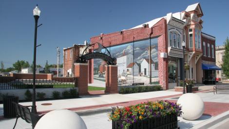 Silver Moon Plaza, an outdoor event space which hosts cultural events all year 