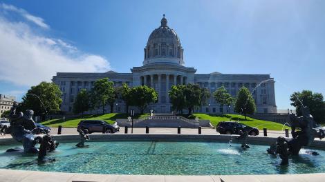 Fountain of the Centaurs outside of the Missouri State Capitol