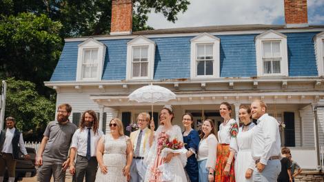 Celebrating the annual French Heritage Festival at the historic Dr. Hertich House