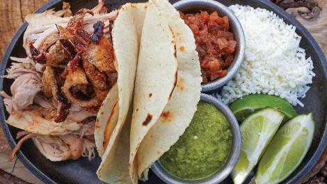 Tacos at The Woodshed in Fort Worth, Texas