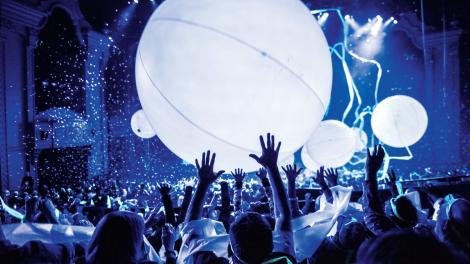 Enjoying the interactive spectacle of Blue Man Group in Chicago