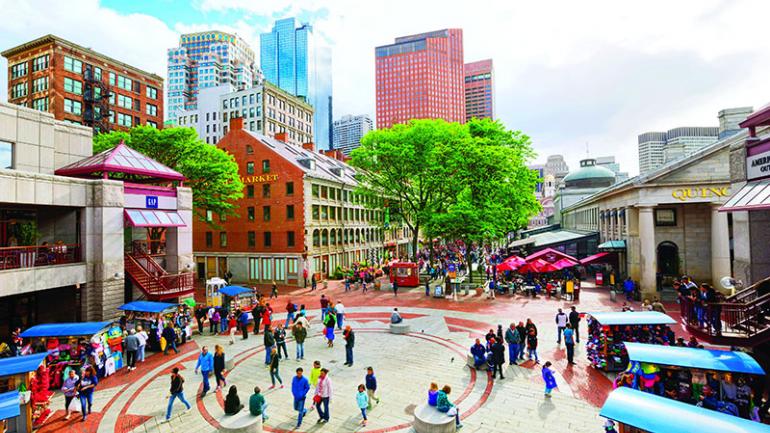 In the summertime, Quincy Farmers' Market features vendors selling everything from eggs to flowers to local honey.