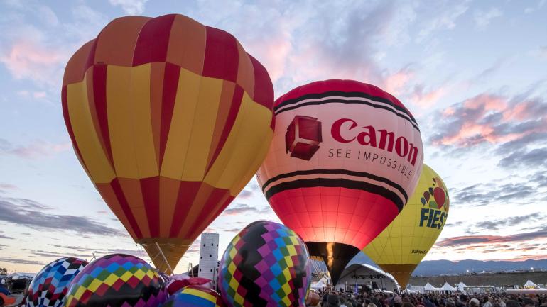 Sunrise at the Albuquerque International Balloon Fiesta