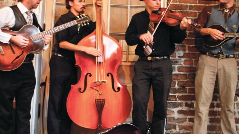 A quartet performing in the French Quarter in New Orleans