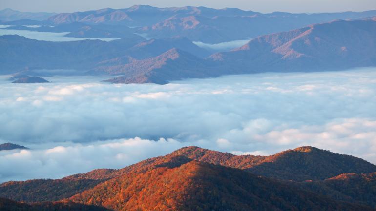 从克林曼斯穹丘欣赏美丽秋景 从克林曼斯穹丘欣赏美丽秋景