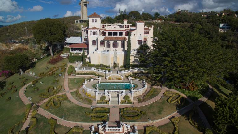 The sprawling grounds of the Serrallés Castle Museum