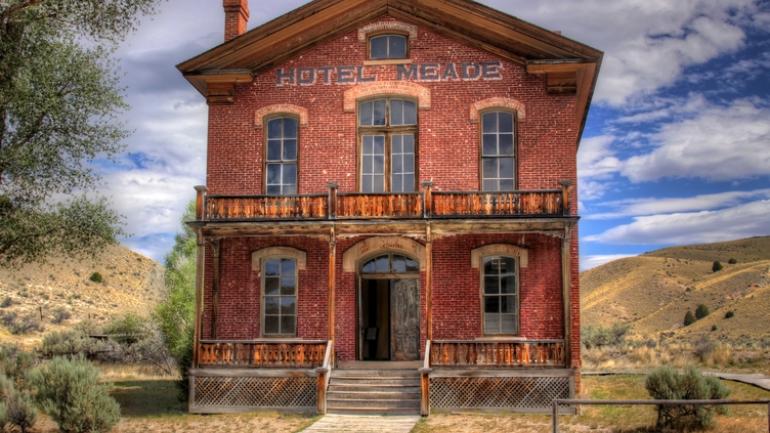 The Hotel Meade in Bannack, believed to be one of the abandoned town's most haunted sites