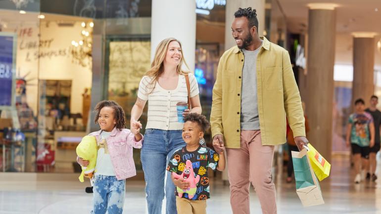 Enjoying the day exploring the shops at Mall of America