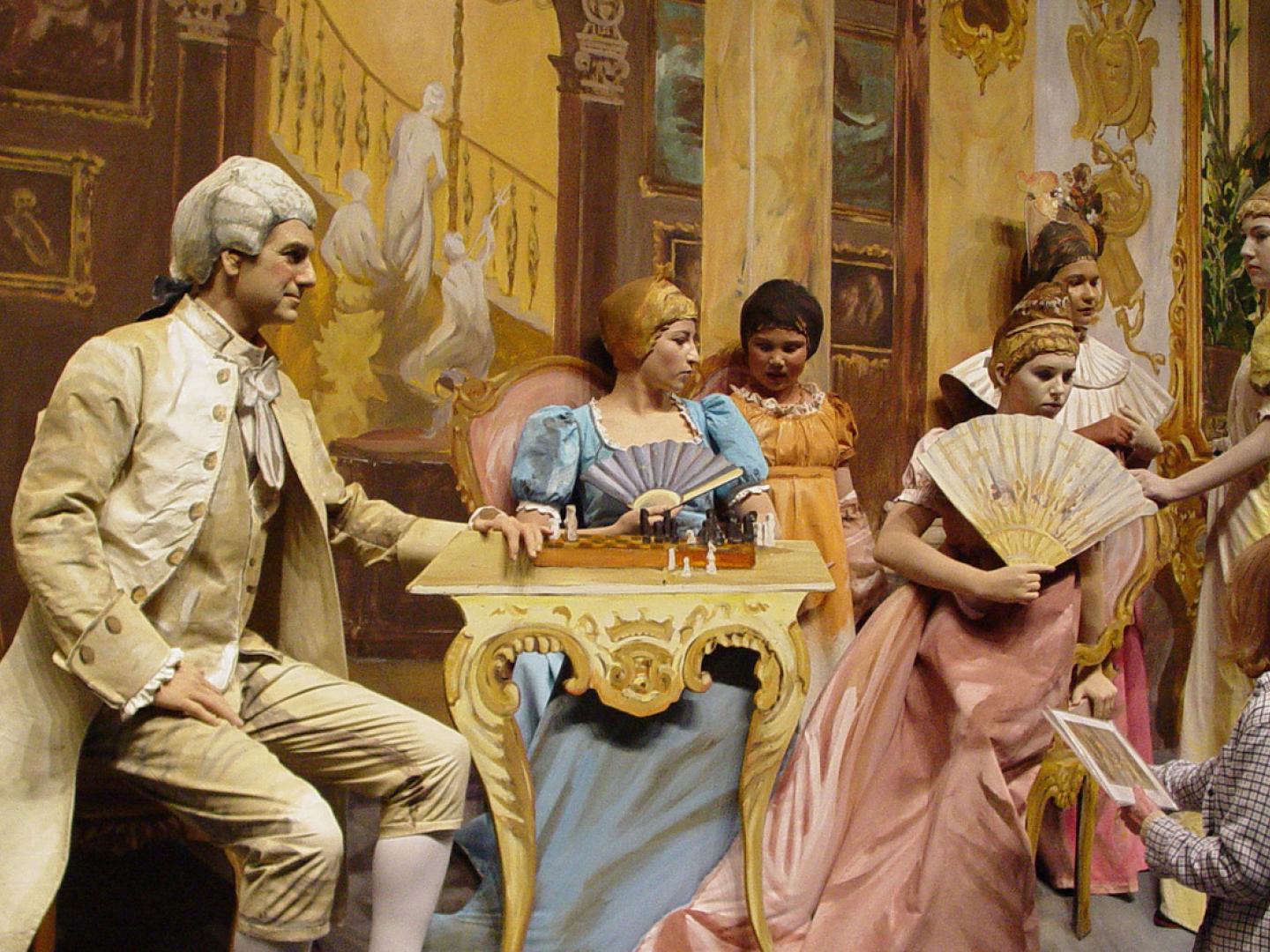 Recreating famous artwork during Pageant of the Masters in Laguna Beach