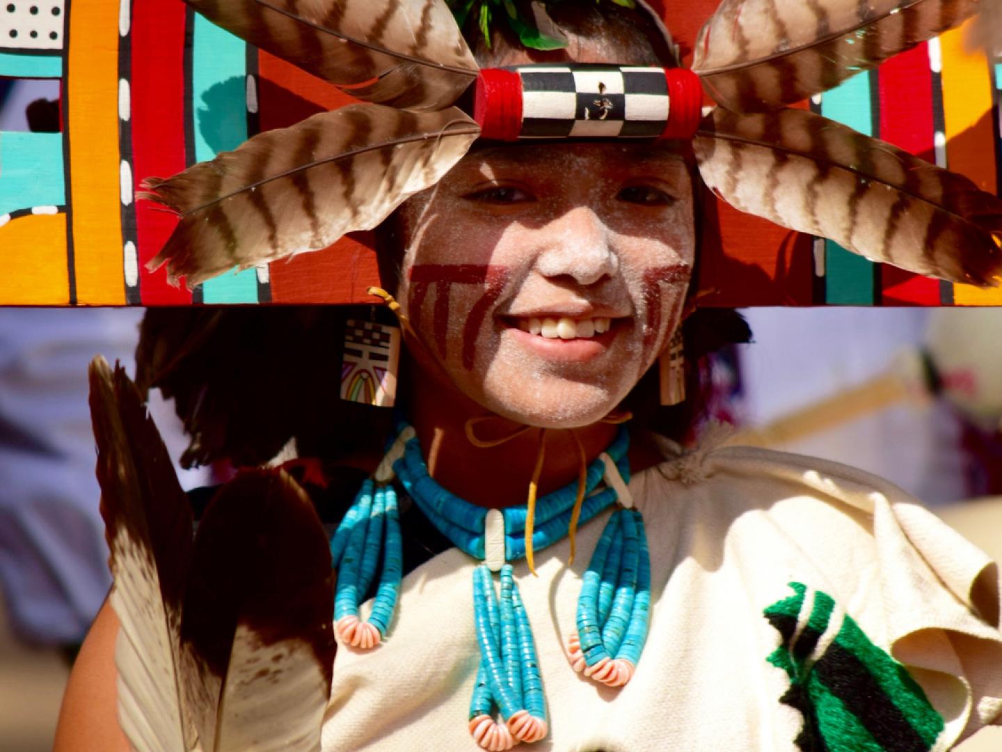 霍皮节上的女孩