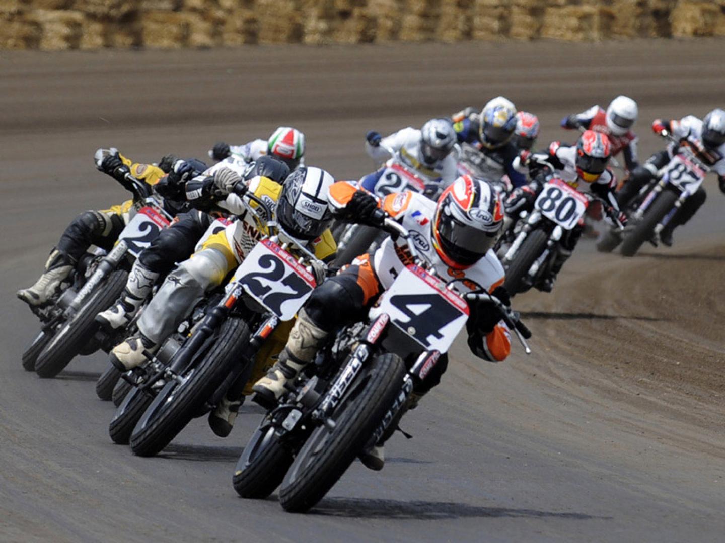 Motorradrennen beim AMA Pro Racing Springfield Mile National