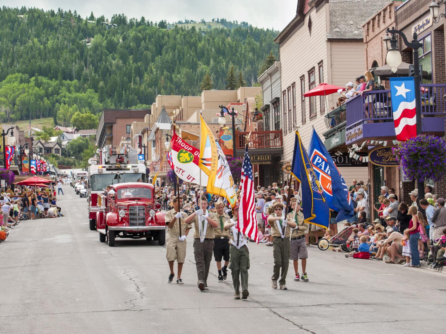 The Fourth of July Parade in Park City, Utah