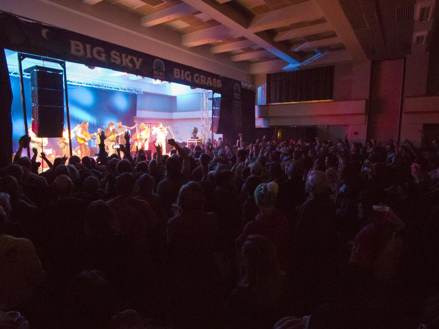 Konzert beim Bluegrass-Musikfestival Big Sky Big Grass in Montana
