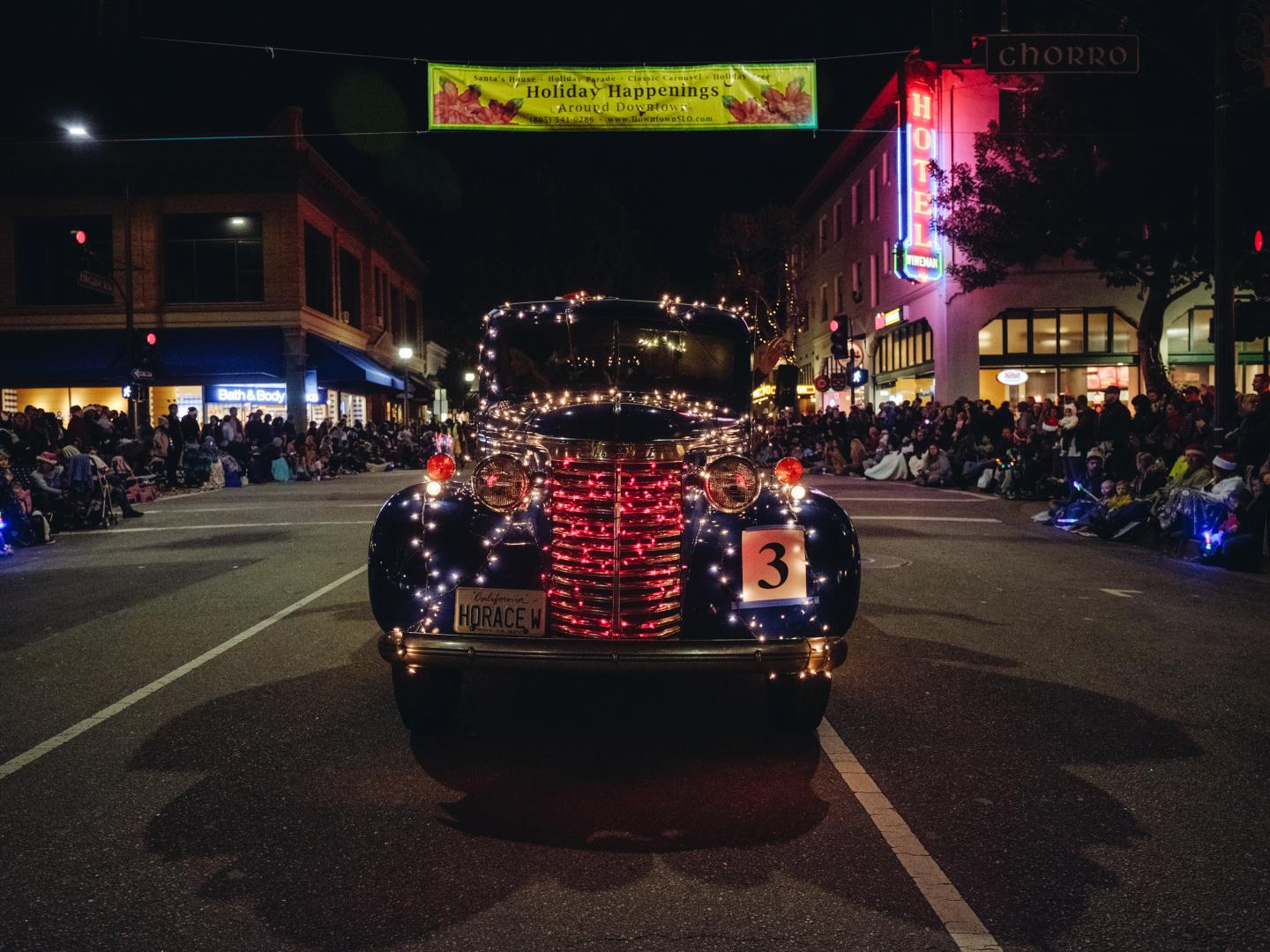 Annual Holiday Parade in downtown San Luis Obispo, California