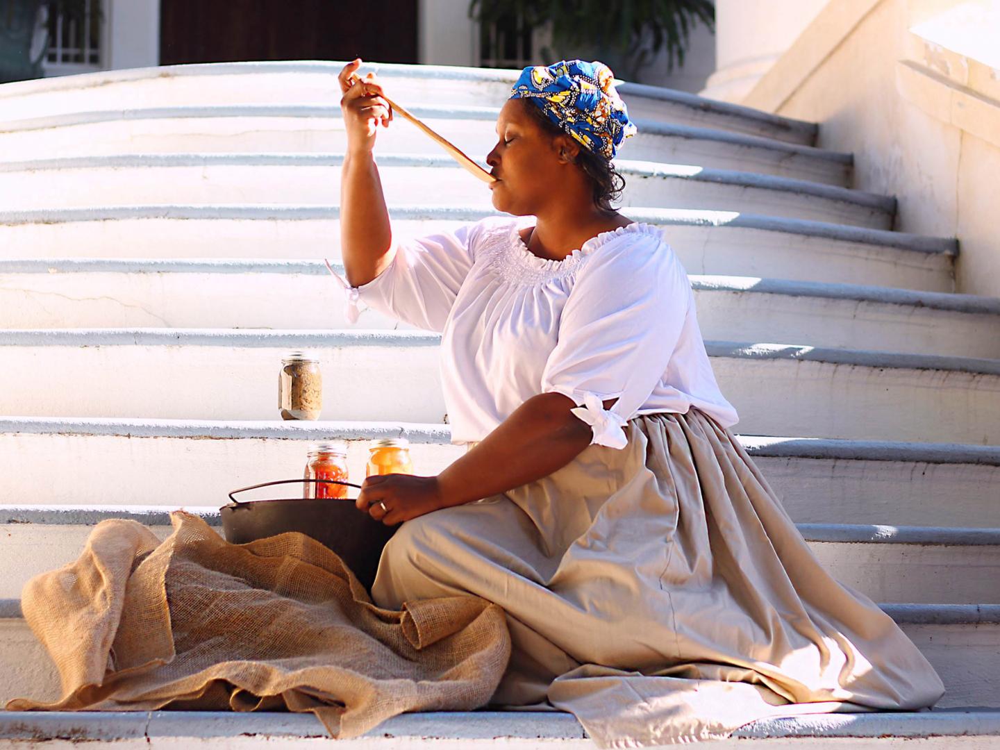 Jarita Frazier King, organisatrice du Soul Food Fusion Festival et propriétaire/gérante de l’école de cuisine Natchez Heritage School of Cooking