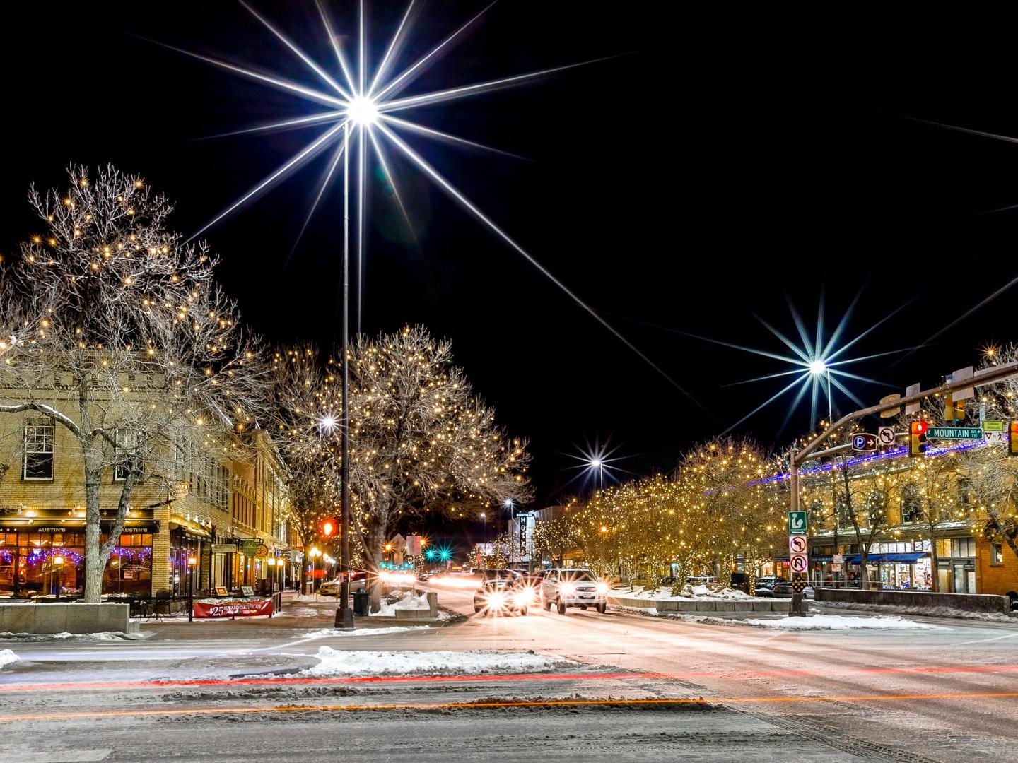 Illuminations de fin d’année dans le centre-ville de Fort Collins