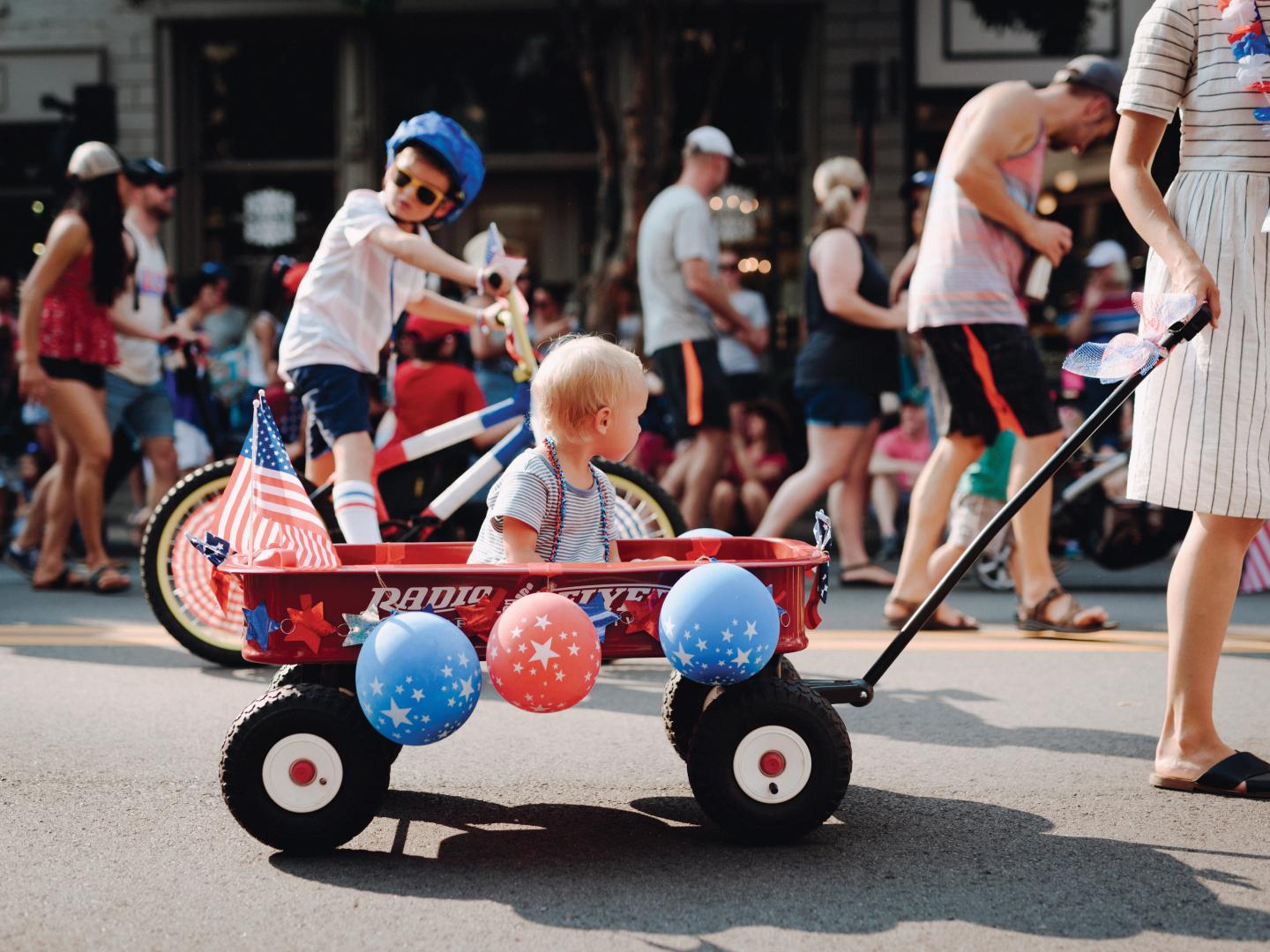 Celebraciones del 4 de julio en el centro de Franklin, Tennessee