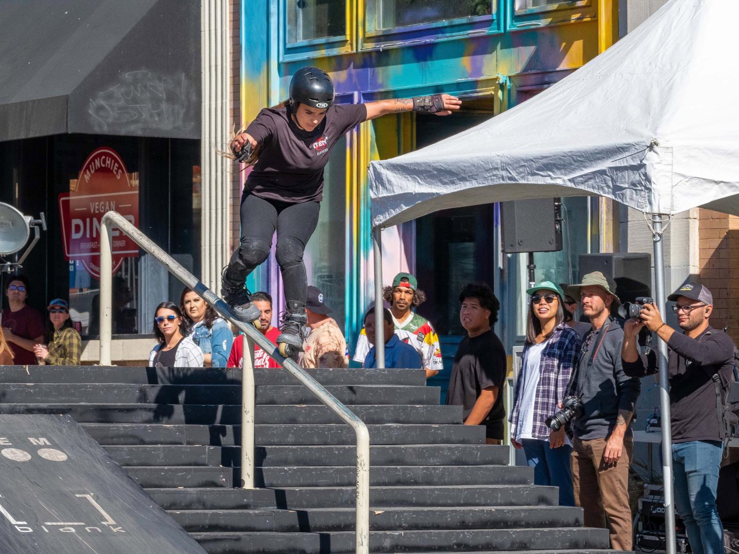 Participante à la Blading Cup à Santa Ana, Californie