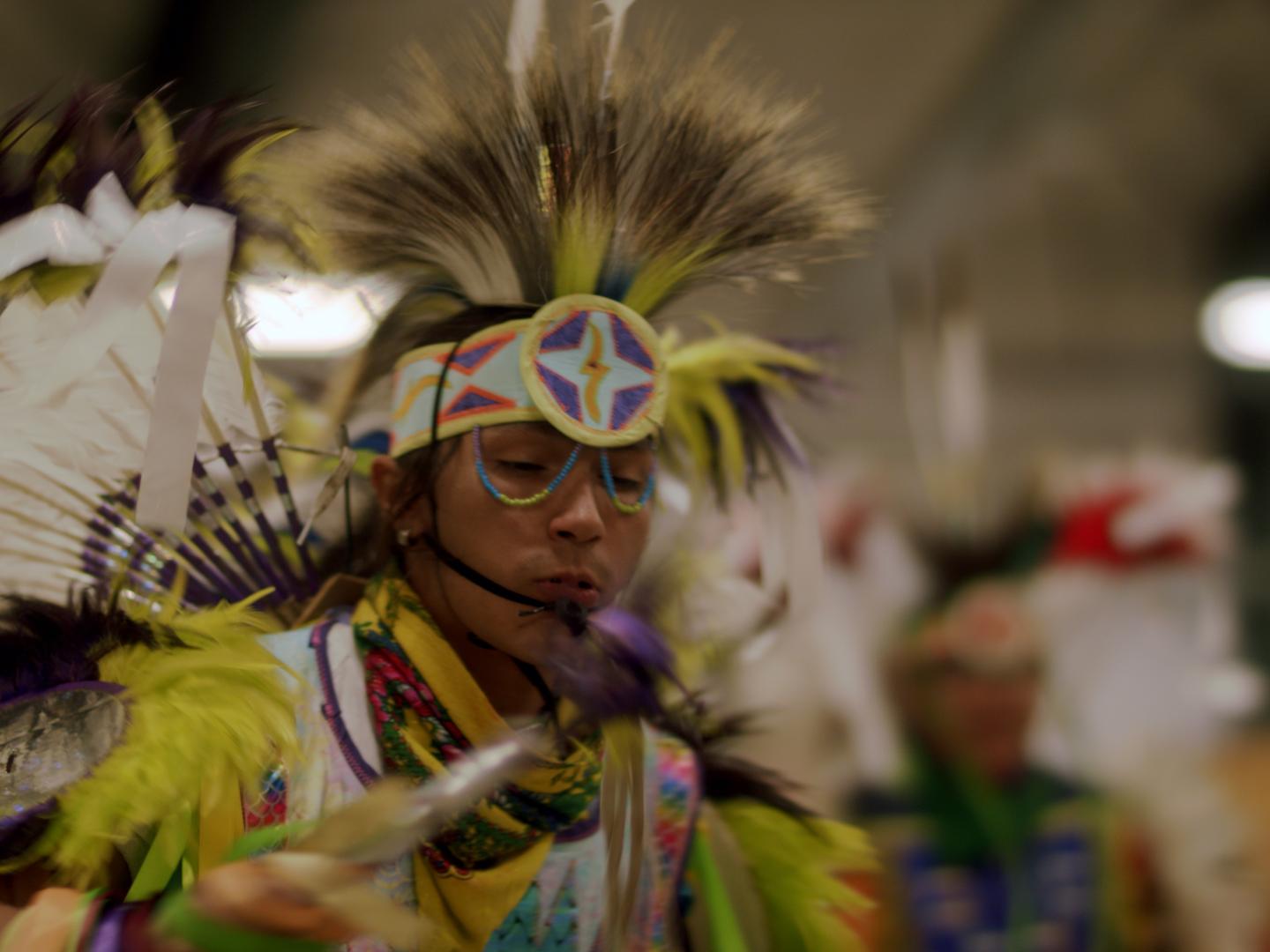 Celebrating at the Last Chance Community Pow Wow in Helena, Montana