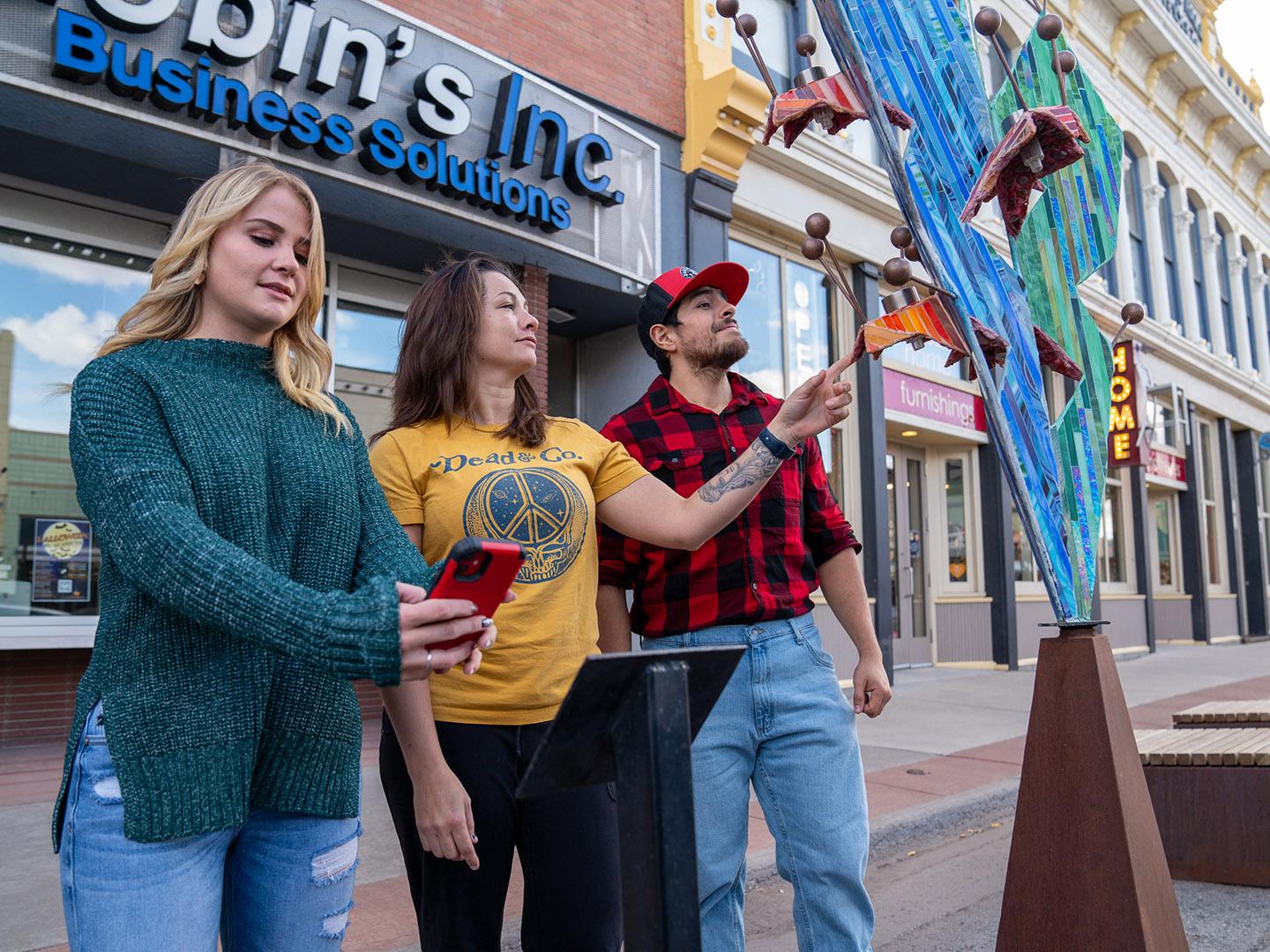Sculptures présentées lors de l’Alamosa ARTs Festival à Alamosa, Colorado