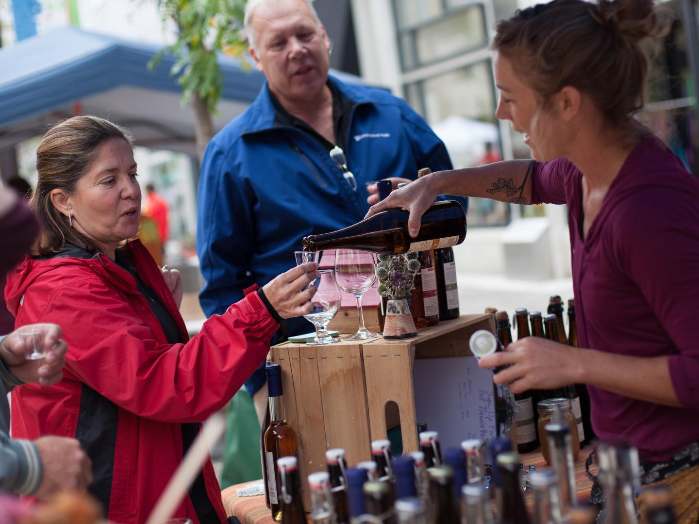 Das Apple Harvest Festival im Rahmen der Cider Week New York im Zentrum von Ithaca