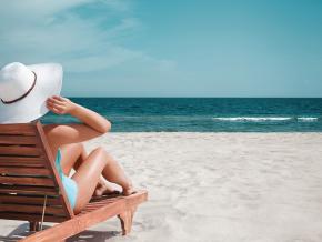 Relaxing in the sun on the Gulf coast