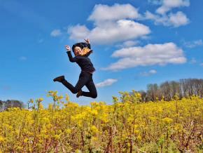 Jumping for joy in the Southeastern USA