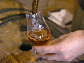 Barrel tasting bourbon at the James E. Pepper distillery in Lexington, Kentucky Barrel tasting bourbon at the James E. Pepper distillery in Lexington, Kentucky