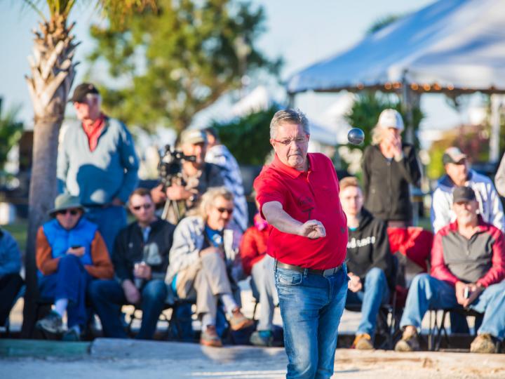 Concours de pétanque lors de l’Open de pétanque d’Amelia Island