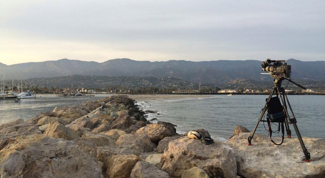 海滩上的摄像机 海滩上的摄像机