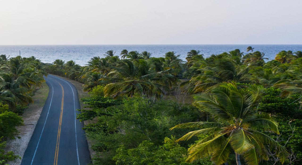 A scenic road near Isabela, Puerto Rico