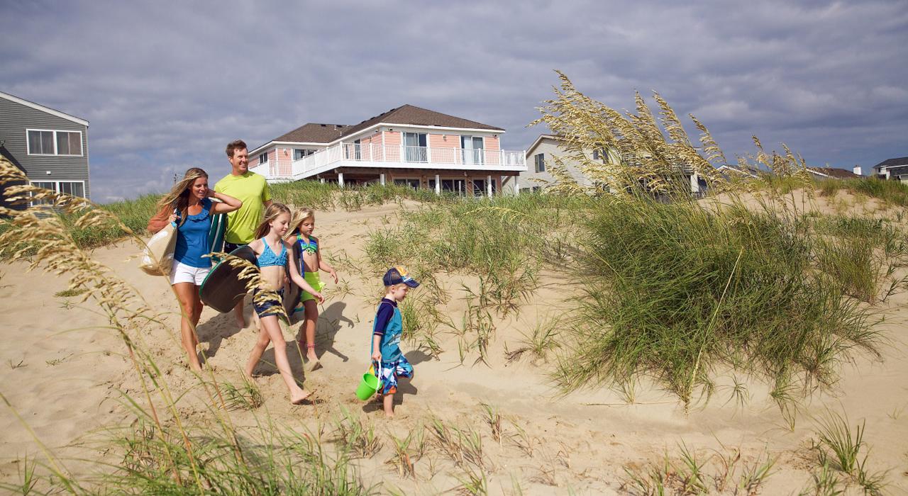 Family holiday at Sandbridge rentals in Virginia Beach