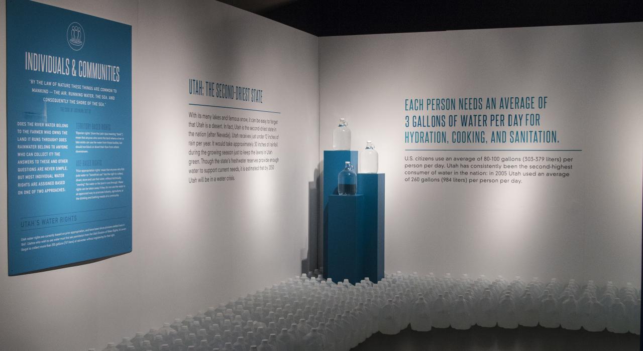 Exposition aquatique du musée The Leonardo à Salt Lake City, en Utah