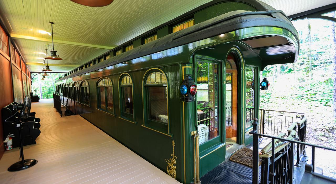 Pullman Railcar at Hildene in Manchester, Vermont