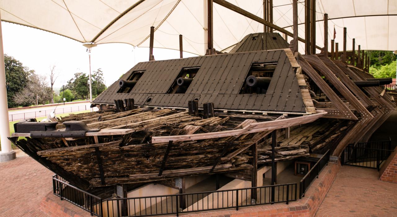 USS Cairo Gunboat and Museum en el Vicksburg National Military Park, Mississippi
