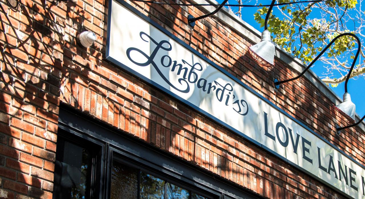Outside Lombardi’s Love Lane Market in Mattiuck, New York