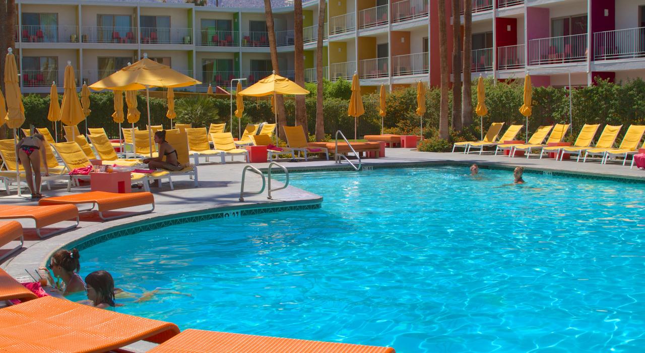 Pool at a luxury resort in Palm Springs