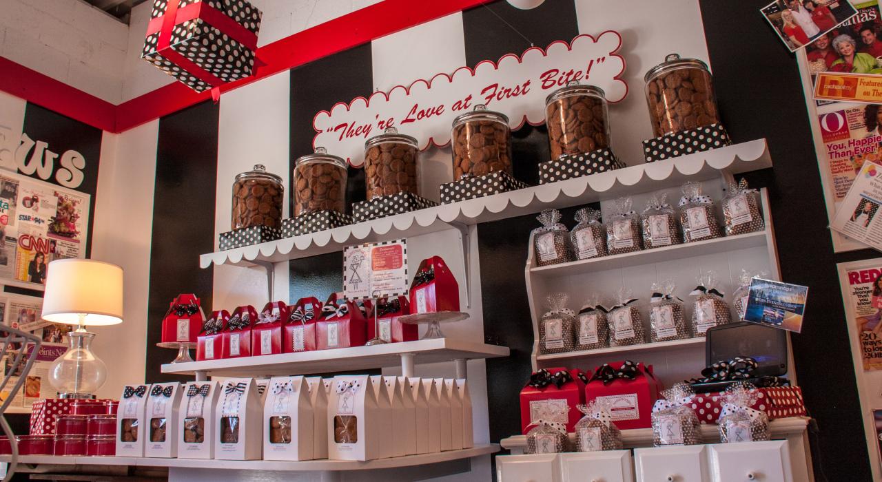The homemade cookie assortment at Susan Snaps in Sandy Springs, Georgia