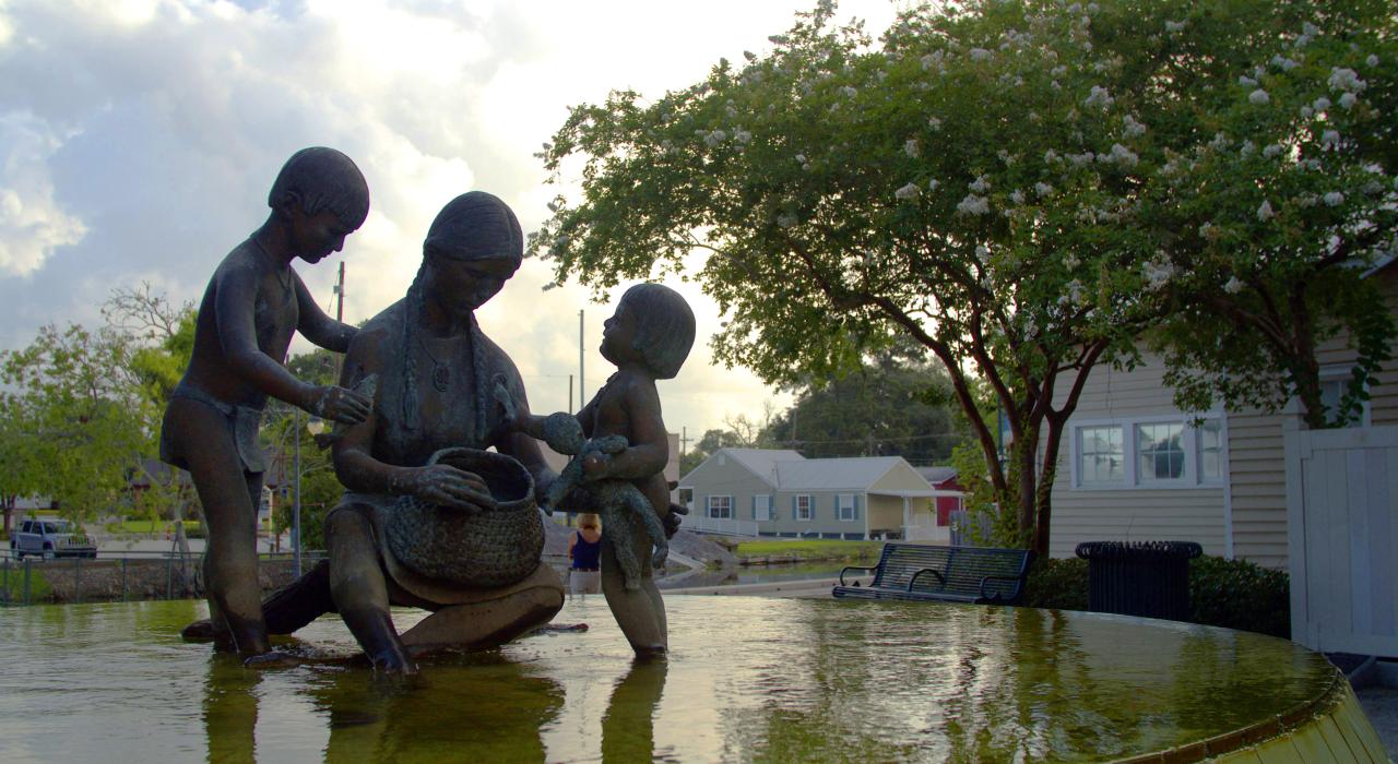 City scene in Houma, Louisiana