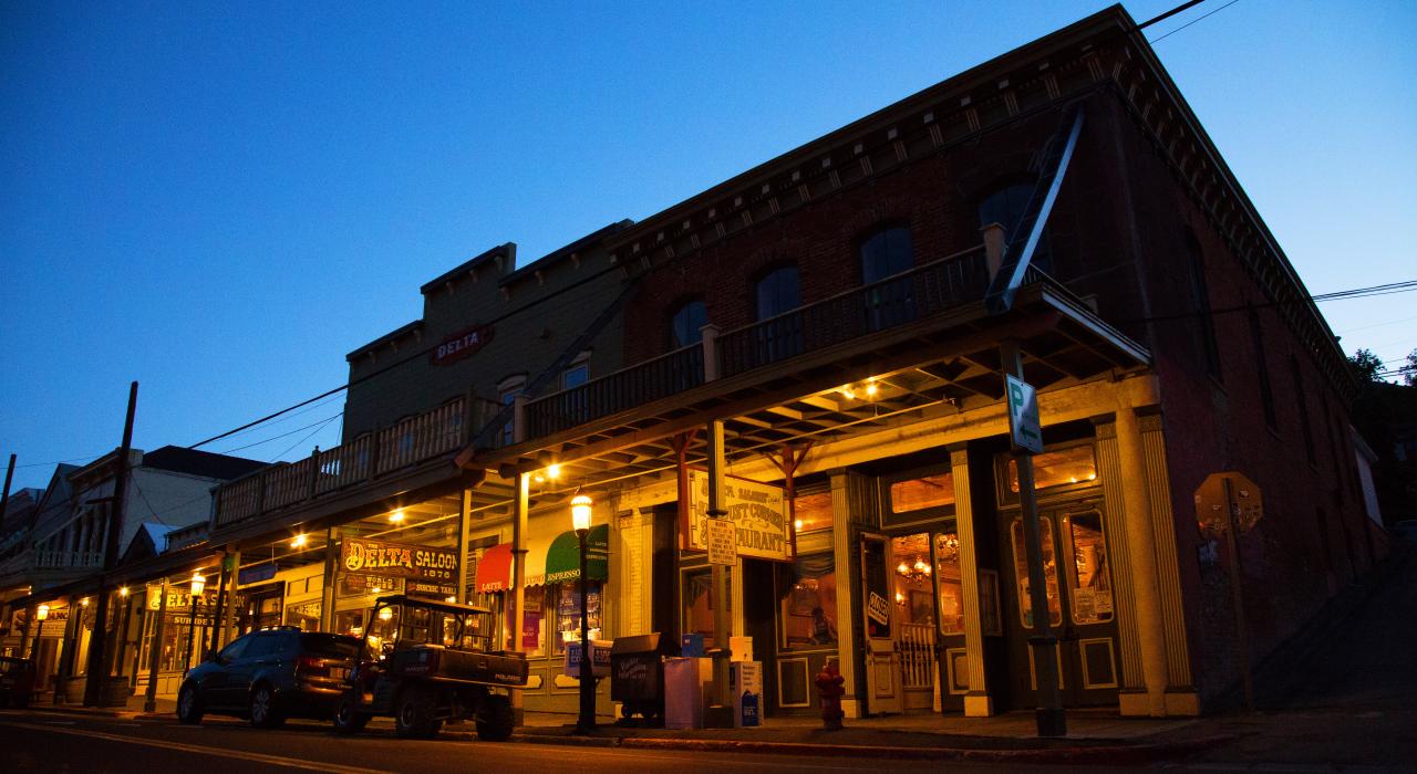 Nighttime on “C” Street in Nevada