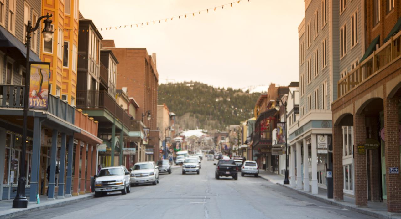 Historic Main Street in Park City, Utah