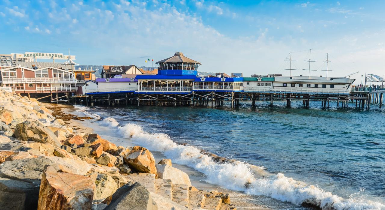 El famoso muelle en forma de herradura en Redondo Beach