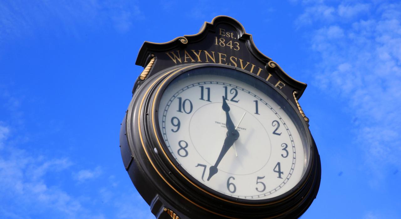 The Waynesville Memorial Clock on Route 66