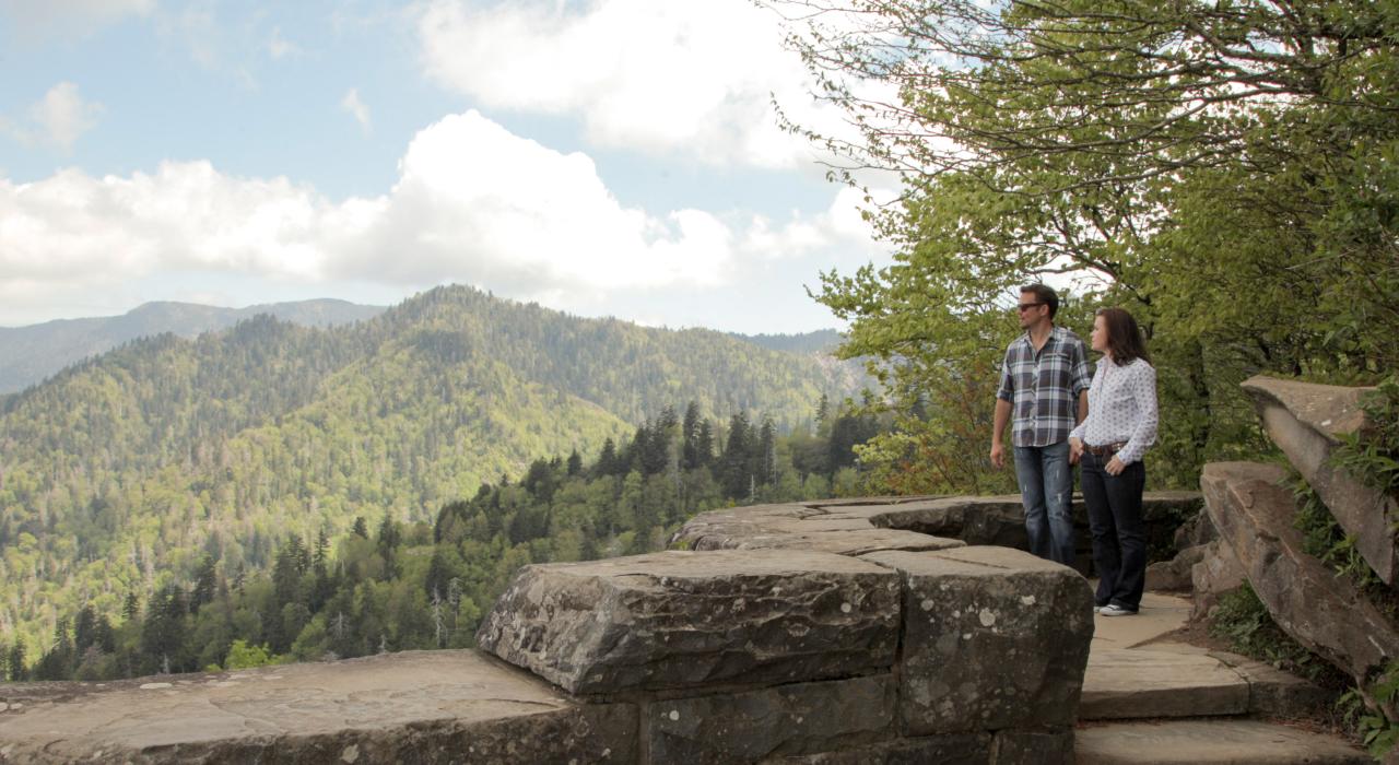 Lookout in Great Smoky Mountains National Park