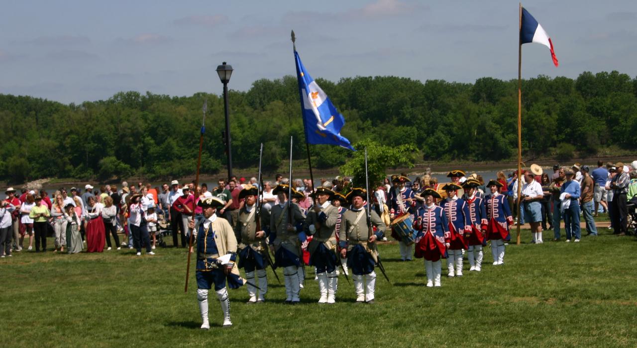 A Civil War reenactment at Frontier Park 